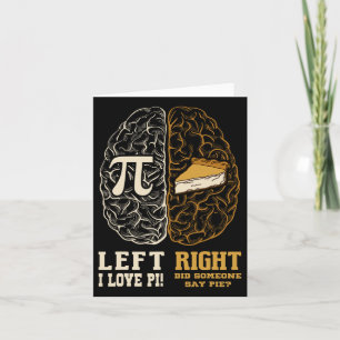 Carte Cerveau gauche Cerveau droit Pi jour Math Enseigna