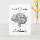 Carte Cerveau scientifique (Fleur jaune)