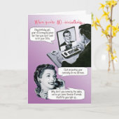 Carte Cessez de projeter votre curiosité Anniversaire (Fleur jaune)