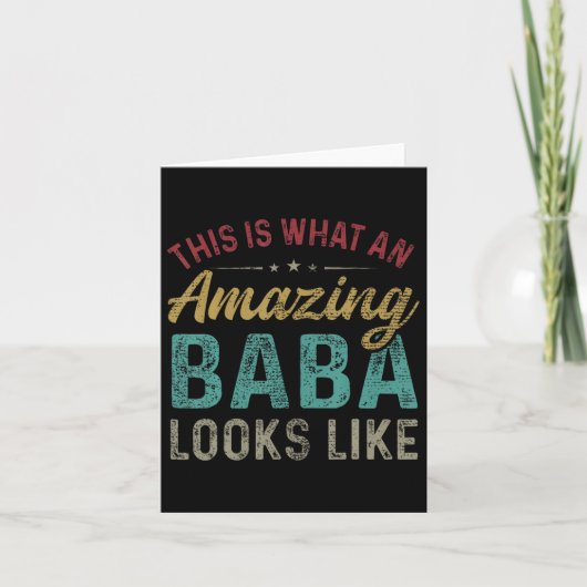 Carte C'est à quoi ressemble un Baba incroyable pour la (Devant)