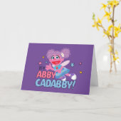 Carte C'est Abby Cadabby ! (Fleur jaune)