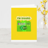 Carte C'est amusant de me manquer de toi Je suis ennuyé (Fleur jaune)