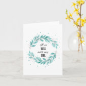 Carte C'est bien avec mon âme (Fleur jaune)