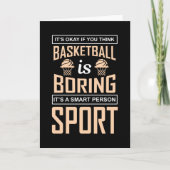 Carte C'est bon si vous pensez que le basket-ball est en (Devant)