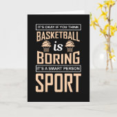 Carte C'est bon si vous pensez que le basket-ball est en (Fleur jaune)