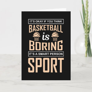 Carte C'est bon si vous pensez que le basket-ball est en