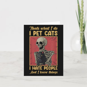 Carte C'est Ce Que Je Fais Je Caresse Les Chats Je Détes