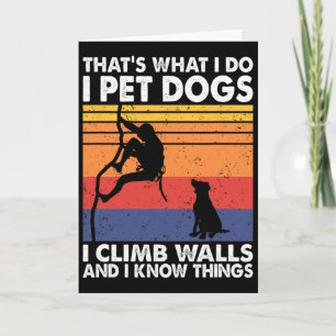 Carte C'est ce que je fais je caresse les chiens je grim
