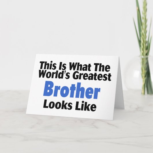 Carte C'est ce que le plus grand frère du monde regarde (Devant)