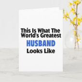 Carte C'est ce que semble le plus grand mari du monde (Fleur jaune)