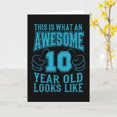 Carte C'EST CE QUI EST UN EXCELLENT 10 ANS D'ÂGE 10 Ans (Fleur jaune)