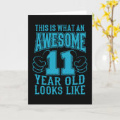 Carte C'EST CE QUI EST UN EXCELLENT 11 ANS, 11ème annive (Fleur jaune)