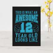 Carte C'EST CE QUI EST UN EXCELLENT 12 ANS, 12ème annive (Fleur jaune)