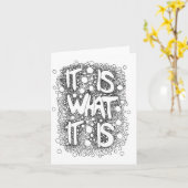 Carte C'est ce qu'il est, l'art Word, juste parce que la (Fleur jaune)