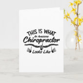 Carte C'Est Ce Qu'Une Spine Chiro Chiropracteur Magnifiq (Fleur jaune)