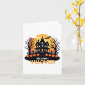 Carte C'Est Comme Ça Que J'Halloween Drôle Halloween (Fleur jaune)