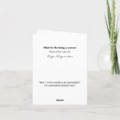 Carte C'est comme être une femme... (Dos)