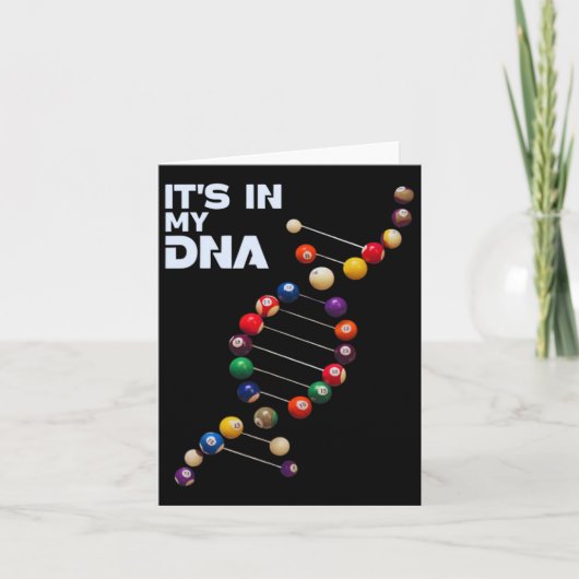 Carte C'est dans ma piscine Adn Joueurs Billard 8 Ll Lov (Devant)