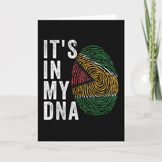 Carte C'est dans mon ADN - Guyana Flag (Devant)