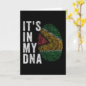 Carte C'est dans mon ADN - Guyana Flag (Fleur jaune)