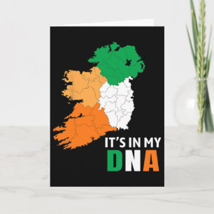 Carte C'est Dans Mon Adn Irlande Drapeau Irlandais Cadea