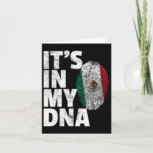 Carte C'est dans mon Adn Mexicain drapeau Cinco De Mayo (Devant)