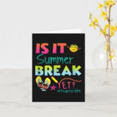 Carte C'est déjà les vacances d'été ? 1ère appréciation  (Fleur jaune)