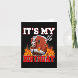 Carte C'est drôle C'est mon 8ème anniversaire Ba de foot