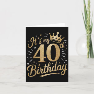 Carte C'Est Drôle Mon 40e Anniversaire Pour Les Femmes 4
