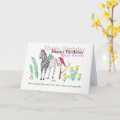 Carte C'est drôle pour elle. (Fleur jaune)