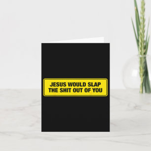 Carte C'Est Drôle Que Jésus Frappe De Vous.
