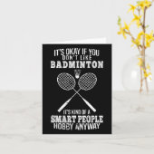Carte C'est drôle si vous n'aimez pas Dminton (Fleur jaune)