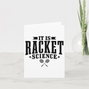 Carte C'est du badminton Science de raquette Hommes Femm