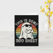 Carte C'est du papier de Boo, drôle de fantôme, plaisir, (Fleur jaune)