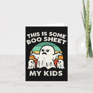 Carte C'est du papier de Boo Mes enfants fantôme Rétro d
