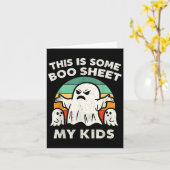 Carte C'est du Papier de Spectre Mes Enfants Fantôme Rét (Fleur jaune)