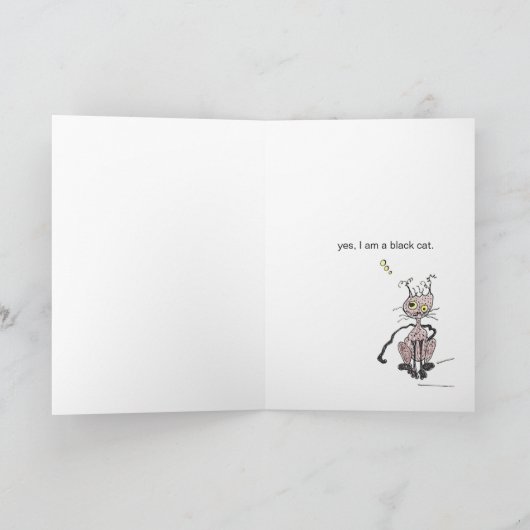 Carte C'est Halloween. Je comprends tout le temps. (Intérieur)