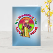 Carte C'est jour de Groundhog ! (Fleur jaune)