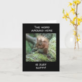 CARTE C'EST JUSTE "NUTTY" VOUS NE POUVEZ PAS TOURNER LA  (Fleur jaune)