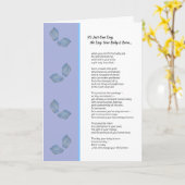 Carte C'est juste un jour...Nouveau petit garçon (Fleur jaune)