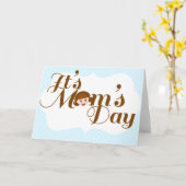 Carte C'est la fête des mamans ! (Fleur jaune)