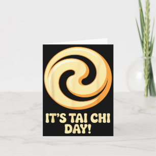 Carte C'est la journée de Tai Chi Arts martiaux Méditati