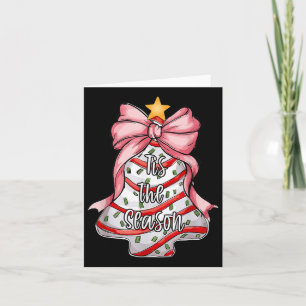 Carte C'Est La Saison Arbre De Noël Gâteaux Debbie Pink