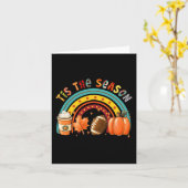 Carte C'Est La Saison Citrouille De Football Épice Autom (Fleur jaune)