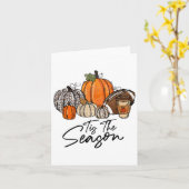 Carte C'Est La Saison Citrouille Leaf Latte Fall Thanksg (Fleur jaune)