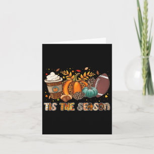 Carte C'Est La Saison Citrouille Spice Football Hallowee