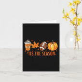 Carte C'Est La Saison Citrouille Spice Latte Halloween A (Fleur jaune)