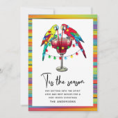 Carte 'C'Est La Saison Cocktails De Noël Tropicaux (Devant)