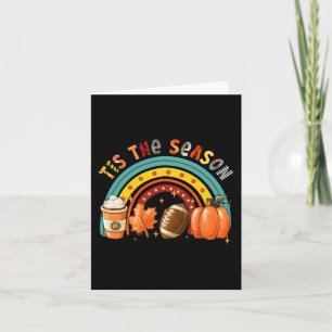 Carte C'est la saison de football au Pumpkin Spice d'aut