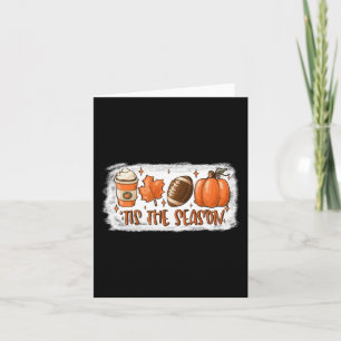Carte C'est la saison de football Football d'automne de